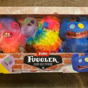 Fuggler Funny Ugly Monster Plush Toy Set - Multicolor